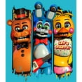 thumbnail image 2 of Five Nights at Freddy's Characters Pins Boy's Black T-shirt-S, 2 of 7