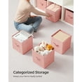 thumbnail image 6 of 8 Pack Storage Cubes 11-Inch Non-Woven Fabric Bins with Double Handles Closet Organizers for Shelves Jelly Pink, 6 of 6