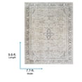 thumbnail image 6 of Livabliss x Becki Owens Darling Updated Traditional Washable Area Rug,7'7" x 9'6",Light Gray, 6 of 9