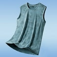 thumbnail image 4 of 2026 Summer Shirts for Men Casual and Fashionable Solid Color Ice Silk Sleeveless Round Neck T-shirt, 4 of 8
