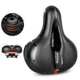 thumbnail image 3 of Sillín de bicicleta Asiento de bicicleta MTB impermeable, asiento de bicicleta transpirable y hueco, cojín de asiento de ciclismo de espuma viscoelástica suave con absorción de impactos dual, 3 of 7