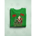 thumbnail image 3 of Ho Ho Ho Y'all - Santa Tractor Xmas Men's Sweatshirt, 3 of 4
