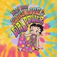 thumbnail image 4 of Wild Bobby Betty Boop Peace, Love and Girl Power Betty Boop Tie-Dye T-Shirt, Aurora, Large, 4 of 4