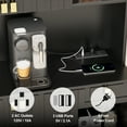 thumbnail image 4 of Feishominoo 70" Kitchen Pantry Cabinet with Storage, High-Glossy Pantry Hutch with Charging Station for Kitchen Dining Room, Black, 4 of 8