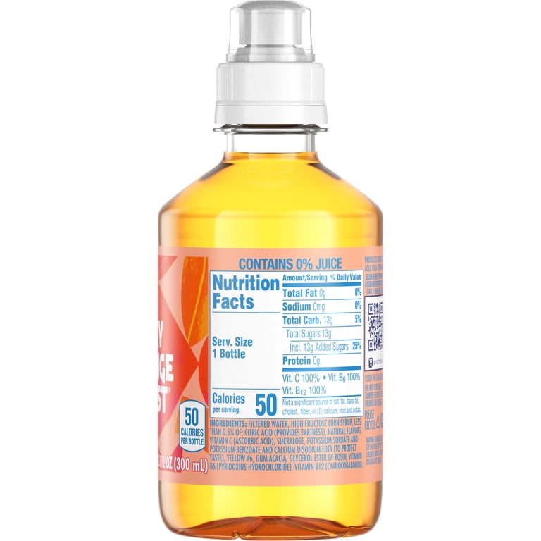 Tum-E Yummies Edgy Orange Burst Flavored Water Drink Bottle, 10.1