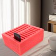 thumbnail image 1 of LOLIPPYY Rectangular Phone Cabinet Cell Phone Storage Box Foam Red 1Pack For Home Use, 1 of 8