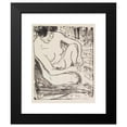 thumbnail image 2 of Ernst Ludwig Kirchner 15x18 Black Modern Framed Museum Art Print Titled - Act Study (1907), 2 of 5