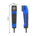 thumbnail image 3 of Adaptador Soporte Enchufe para Destornillador Extensión Ángulo Recto 90 Grados () Azul, 3 of 8