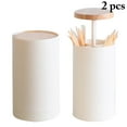 thumbnail image 2 of Coofit 2PCS Toothpick Holder Cute Hand Press Type Toothpick Container Cotton Swab Box, 2 of 7