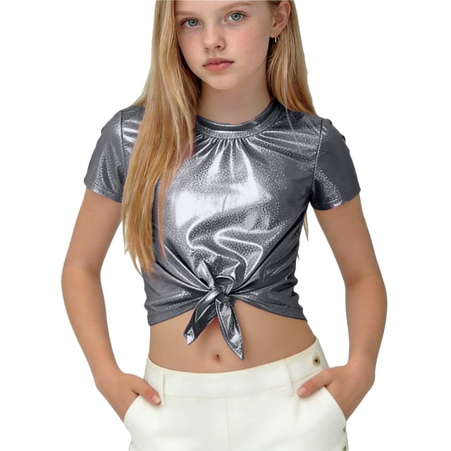 Niños Disfraces Niños Primavera Verano Color Sólido Carnaval Festa Festival Desempeño Cuello Redondo Camiseta Top para Niño Pequeño