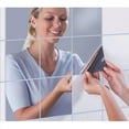 thumbnail image 6 of Fancy 16pcs Self Adhesive Mirror Tiles Wall Mirror Stickers Flexible Non Glass Mirror Sheets for Home Living Room Wall Decor 5.9"*5.9" Silver, 6 of 13