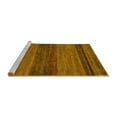 thumbnail image 2 of Ahgly Company Machine Washable Indoor Rectangle Abstract Yellow Modern Area Rugs, 2' x 5', 2 of 4