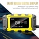 thumbnail image 1 of Cargador de batería inteligente Cargador de pulso de batería de 12 V 6 A Mantenedor de batería digital automático (Amarillo EE. UU.), 1 of 4