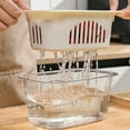 thumbnail image 3 of TIELUTT Stainless Steel Dish Drying Rack with Utensil Holder and Dish Drying Rack for with Lip Foldable Drying Rack Dish Drying Rack 3 Tier Dish Drying Rack Drainer, 3 of 7