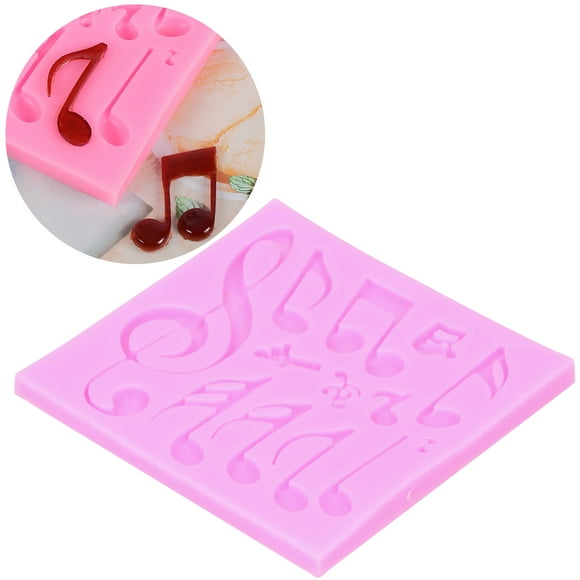 Ccdes DIY Silicone Mold 13‑Cavity Musical Note Cake Chocolate Soap Aromatherapy for Ultralight Clay,DIY Accessories,Silicone Mold