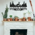 thumbnail image 4 of KAINSY Personalized Deer Metal Cabin Sign, Metal Signs Customized, Outdoor Hunting Sign, Forest Deer Wall Decor, Deer Hunting Gift, Last Name Signs for Home, Cabin Decor, Housewarming Gifts(10inches), 4 of 8