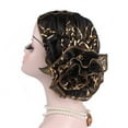 thumbnail image 2 of D-GROEE Elegant Women Lace Flower Pleat Beanie Mesh Turban Headwrap Muslim Chemo Bonnet Cap, 2 of 7
