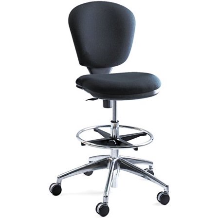 Safco Products Metro Extended Height Chair 3442BL, Ergonomic, Pneumatic Height Adjustable, Heavily Padded