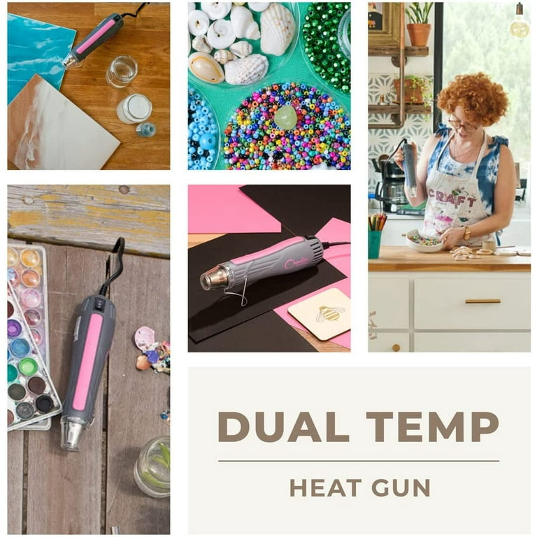  Heat Gun for Crafts, Mini Dual Temp Hot Air Gun Tool