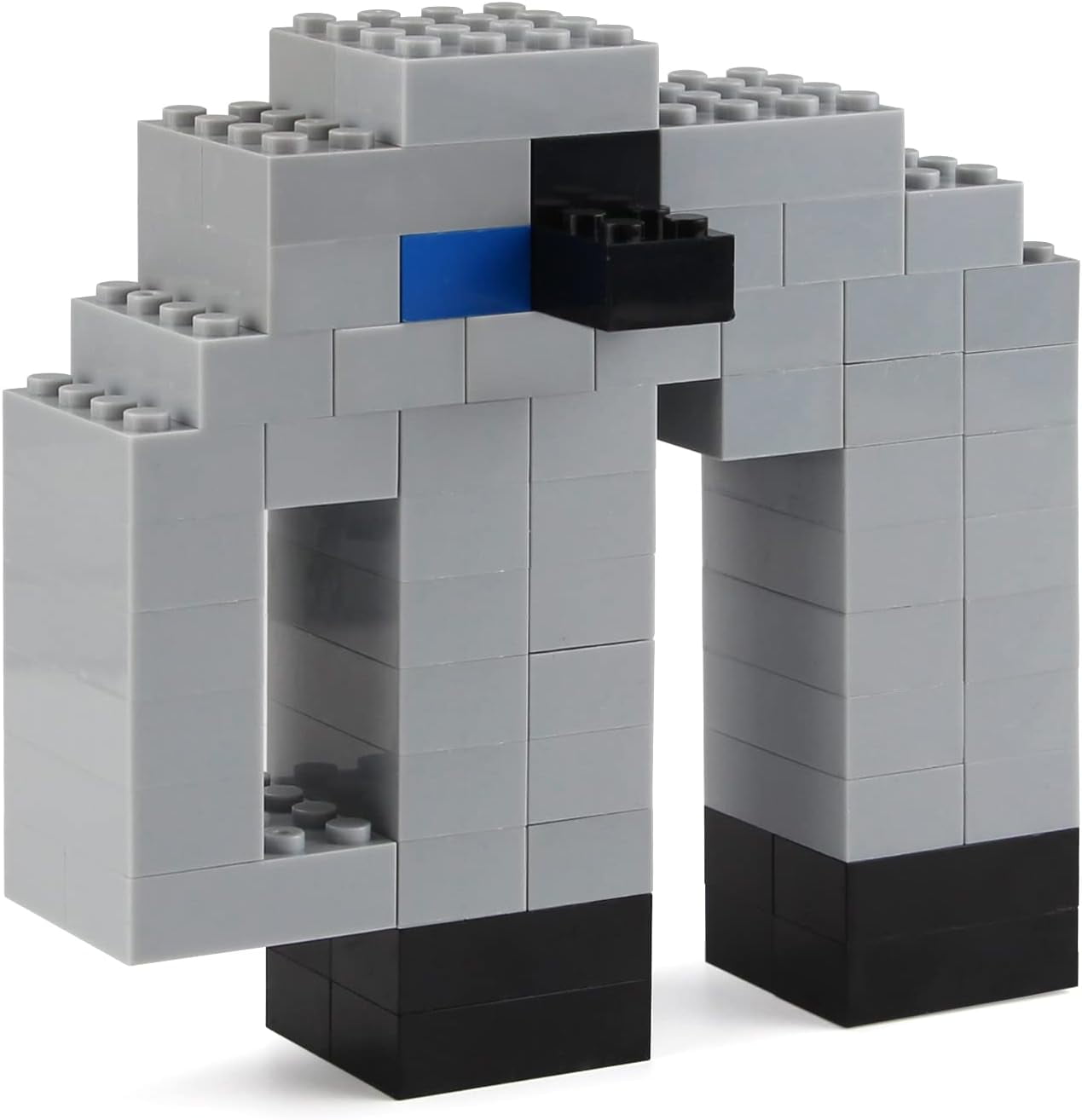 Basic Parts 320 Pieces 2x4 Light Gray Bricks Building Creative Play Blocks Set Toy Accessories Combine with Major Brick Brands (Gray Light)