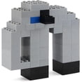 thumbnail image 3 of Basic Parts 320 Pieces 2x4 Light Gray Bricks Building Creative Play Blocks Set Toy Accessories Combine with Major Brick Brands (Gray Light), 3 of 7