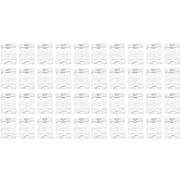 100 piezas de bloques de hielo, modelos de cubos reutilizables para bebidas, accesorios de plástico transparente con cuentas dispersas
