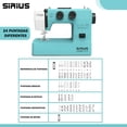 thumbnail image 5 of Máquina De Coser Casera Portátil Sirius Fy220 + Mesa Extendible, 5 of 5