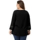 thumbnail image 5 of Blusa con Mangas Raglán Kimono Agnes Orinda Negro XL, 5 of 6