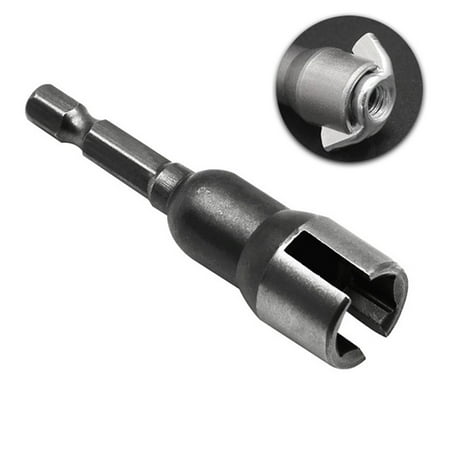 

6.35mm Hex Shank Socket Adapter Nut Socket Wrench Slotted Butterfly Bolt 66mm