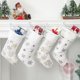 thumbnail image 2 of 22x48cm Nuevas cuentas doradas Copo de nieve Peluche Calcetines de Navidad Bolsa de regalo Decoraciones navideñas Colgante de Navidad 2023 Decoración navideña, 2 of 4
