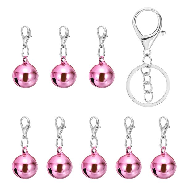 8 PCS Campana para Perros, Mini Campana para Gatos, Campanas de Llavero para Mascotas Pequeñas, Lindas Campanas de Metal Ruidosas