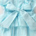 thumbnail image 4 of Newborn Baby Girls Romper Ruffle Jumpsuit Bodysuit One-Piece Cotton Linen Outfits Clothes, 4 of 8