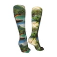 thumbnail image 3 of Naloa Lake Forest Dinosaur High Stockings Women Thigh High Stockings Over Knee Long Stockings-One Size, 3 of 8