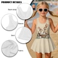thumbnail image 6 of Xixirimido Rabbits Bunny Floral Easter Eggs Print Girls Swimsuits One Piece Sleeveless Swimwear with Skirt Modest Bathing Suit with Built-in Shorts Beach Vacation Swim Dress, 10-11 Years, 6 of 7