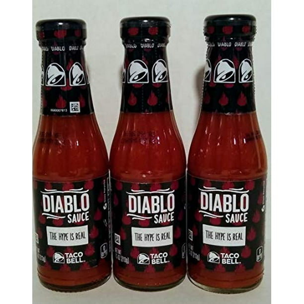 Taco Bell Diablo Sauce, 7.5 oz (Pack of 3)