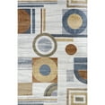 thumbnail image 5 of nuLOOM Brodee SpinClean Abstract Retro Machine Washable Area Rug, 5' 3" x 8', Brodee Beige, 5 of 7