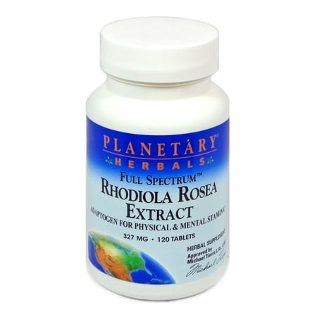 Rhodiola Rosea Root Extract - Planetary Herbals Full Spectrum Rhodiola Rosea Extract Tablets, 120 Ct