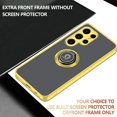 thumbnail image 2 of Compatible with Samsung S24 Ultra Case Ring Holder Magnet Blue, Samsung Galaxy S24 Ultra Phone Case Soft TPU and Hard PC Silicone Shockproof Protective Luxury Slim Cover (Yellow), 2 of 14