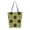 H, variant on Canvas Tote Bag for Women Sunflower Grocery Bags Large Capacity Zippered Shoulder Bag Fashion Shopping Bag with Short Handle Blue