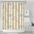 thumbnail image 2 of Peony and Rose Bloom Shower Curtain – Watercolor Artistic Floral Pattern, 72x84 Inches, 2 of 5