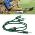 thumbnail image 1 of Adaptador de cable aux de 3.5 mm, 1,64 pasteles 3.5 mm y cable de división y conector chapado en Oro de Sonido estéreo para altavoz de teléfonos Inteligentes, 1 of 7