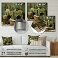 thumbnail image 4 of Designart "Vintage Laundry Room in Green I" Bath & Laundry Metal Wall Art Prints, 4 of 5