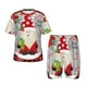 thumbnail image 1 of Balery Gnome And Buffalo Plaid Conjunto de Pijama Infantil de Manga Corta con Estampado – Ropa de Dormir de Algodón Suave-Large, 1 of 6
