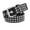 Style4, variant on Women's Fashion Belt Faux Leather Buckle Steampunk Metal Studded Medium Square Basic Spring Fall Black1 X-Small-Large