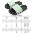 thumbnail image 2 of GZHJMY Stylish Slides for Women Men, Veins of Green Leave Soft Flexible Slip-on Sandals Slippers, 2 of 7