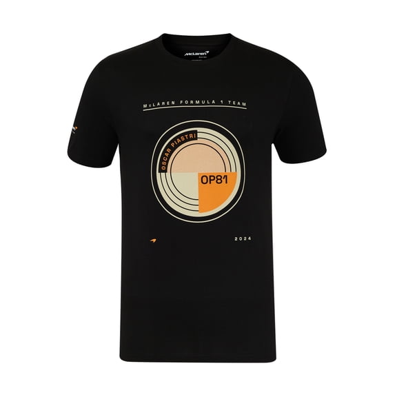 McLaren F1 Oscar Piastri Circular T-Shirt - Caviar Black