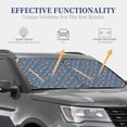 thumbnail image 2 of Lsque Dachshund Dog Puppy 2 PCS Windshield Sun Shade | CarFoldable Window Covers | Car Accessories Reflect UV for Universal Cars SUV Truck | Large, 2 of 7