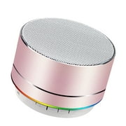 Mini Wireless Bluetooth Speaker - LED Best Multi-Function Portable Indoor Outdoor Stereo Bluetooth Speakers Bass HD Surround, Built-in Microphone, FM Radio,Handsfree Call