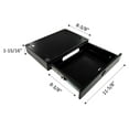 thumbnail image 3 of Under Desk Drawer - Locking Metal Storage Drawer with Key, Hidden Under-Surface Mount for Office Supplies & Valuables (White), 3 of 4