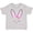 AC-Heather Grey, variant on Easter Bunny Girl Face Boys or Girls Toddler T-Shirt